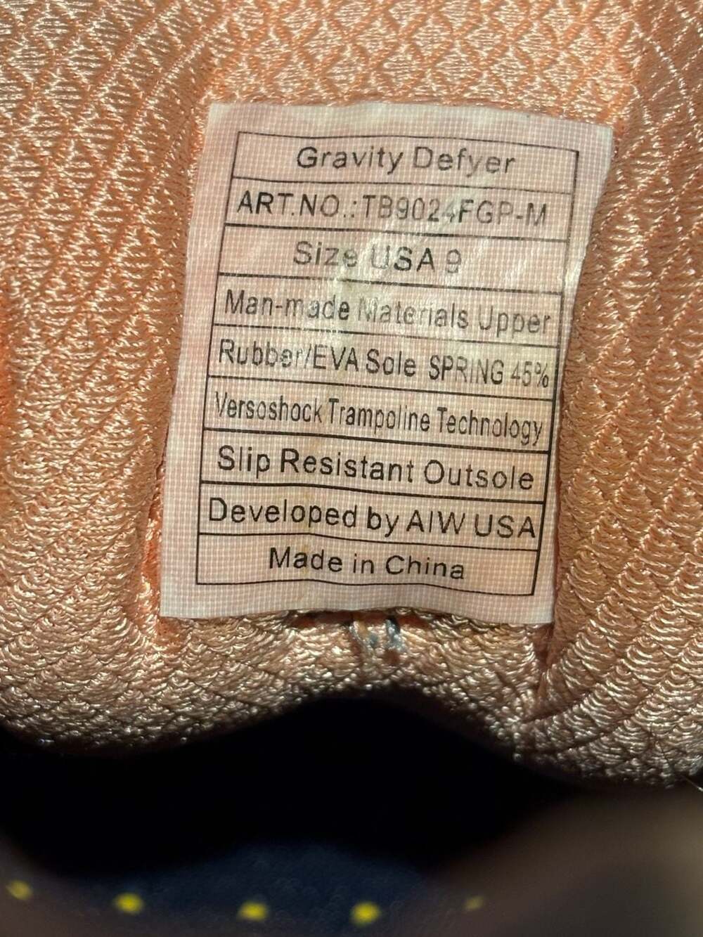Gravity Defyer G-Defy Mighty Walk Women's Athletic Shoes Gray and Salmon Size 9 - Picture 8 of 14